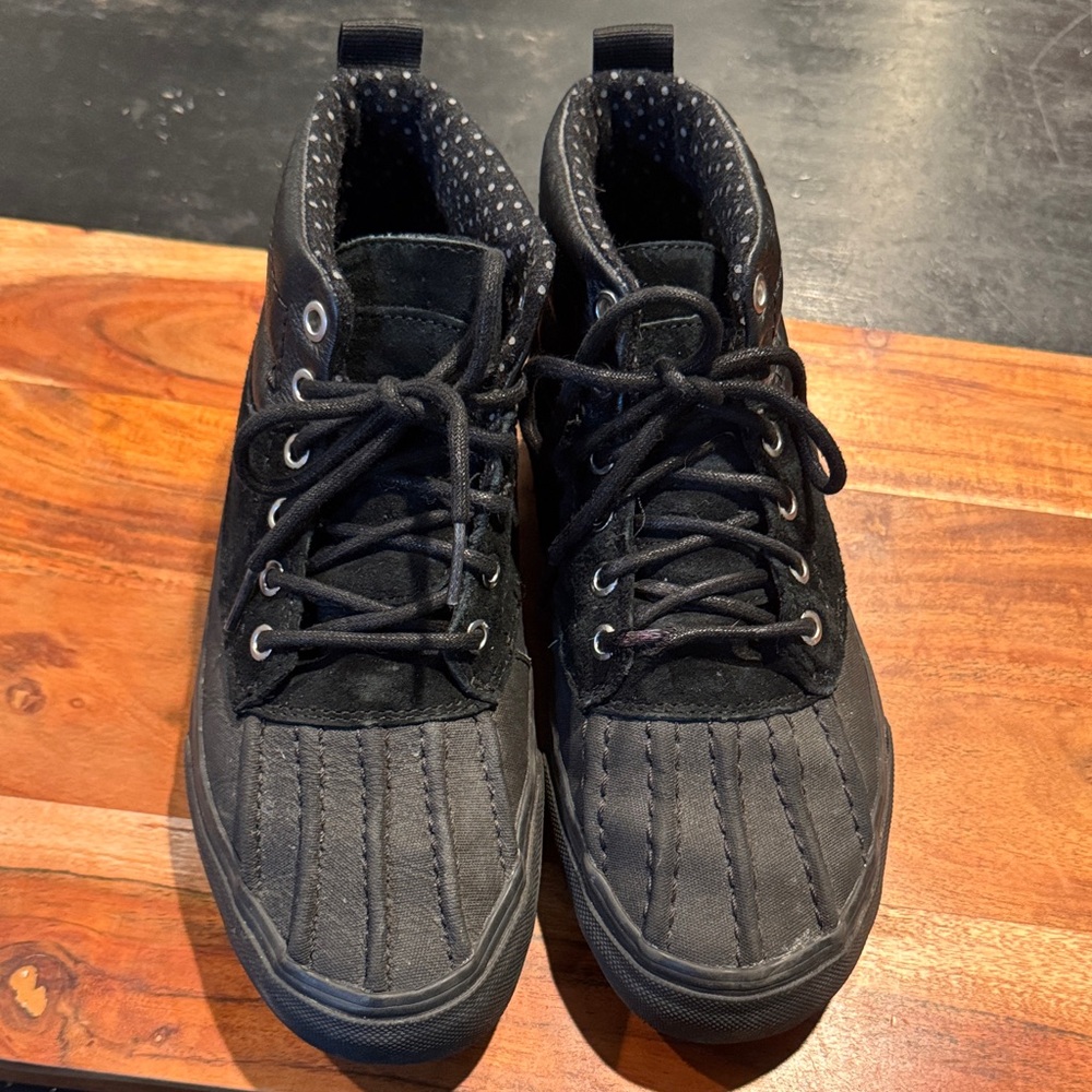 Vans Scotch Guard Protector 3M Weatherproof Black High-Top Lace Up Boots 6.5M/8W